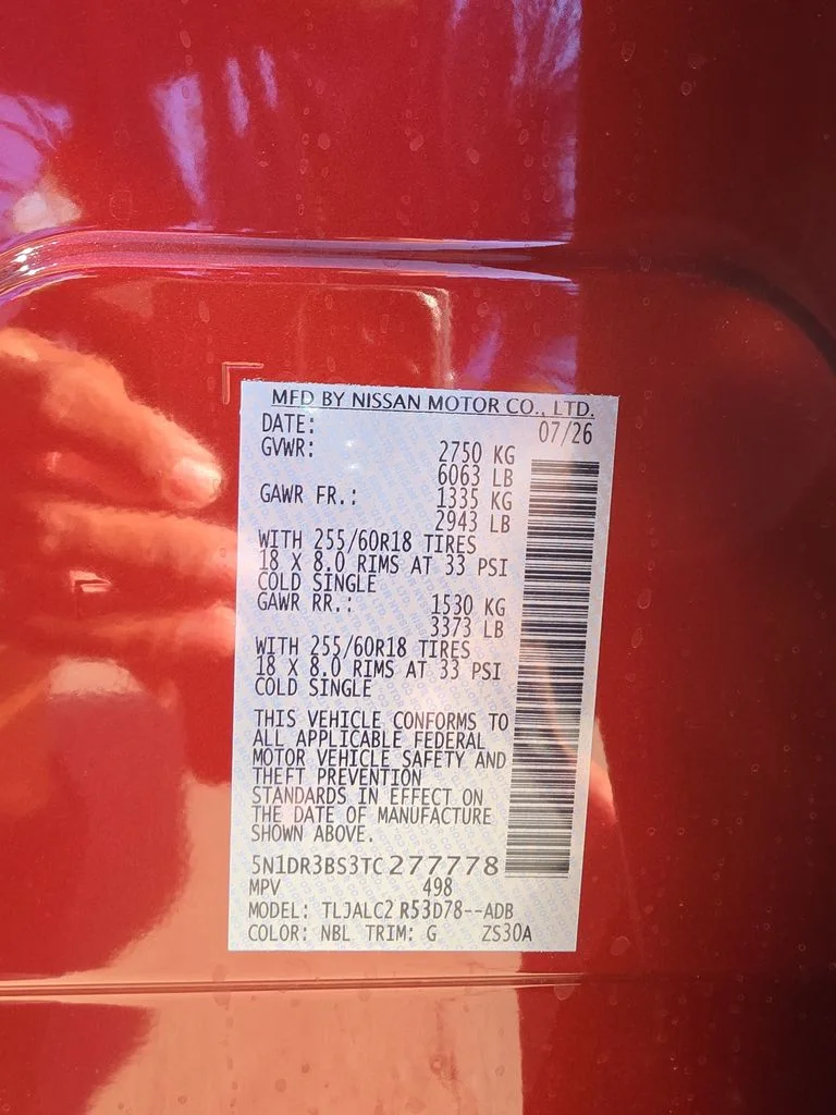 New 2026 Scarlet Ember Tintcoat Nissan SV image 31