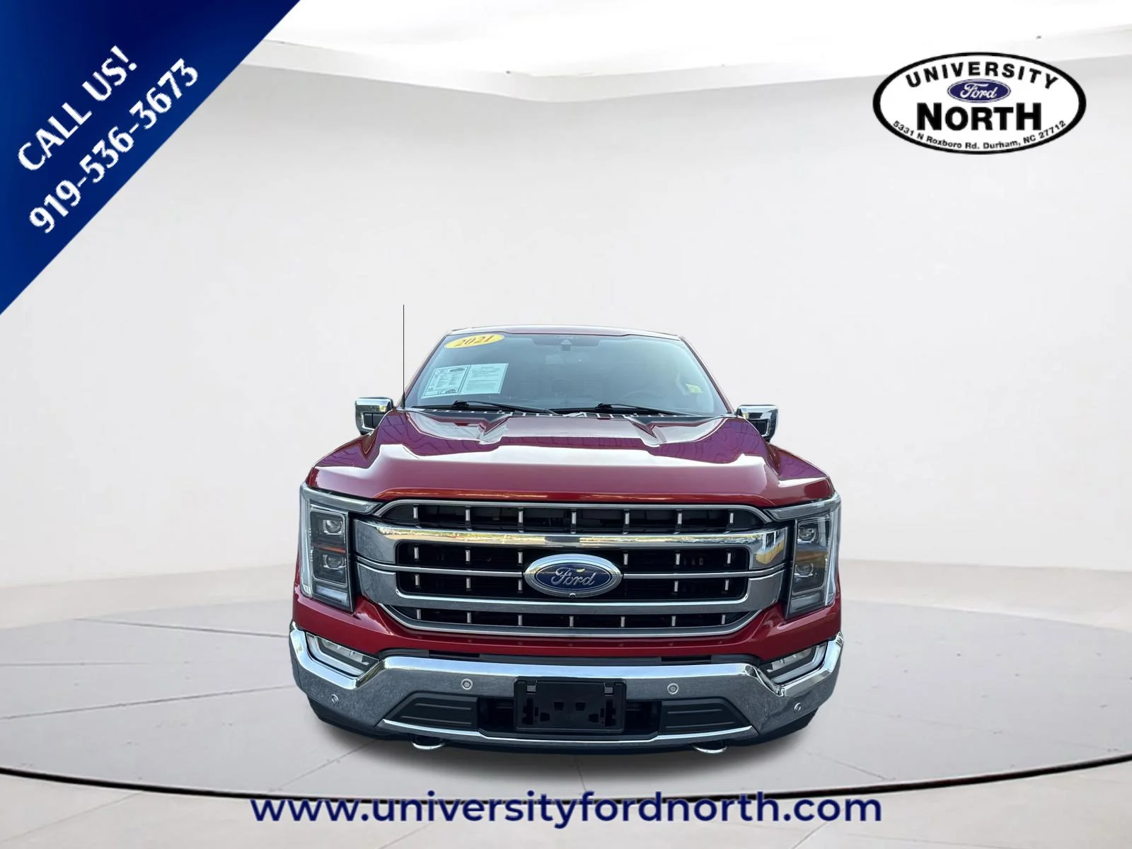 Used 2021 Rapid Red Metallic Tinted Clearcoat Ford LARIAT image 2