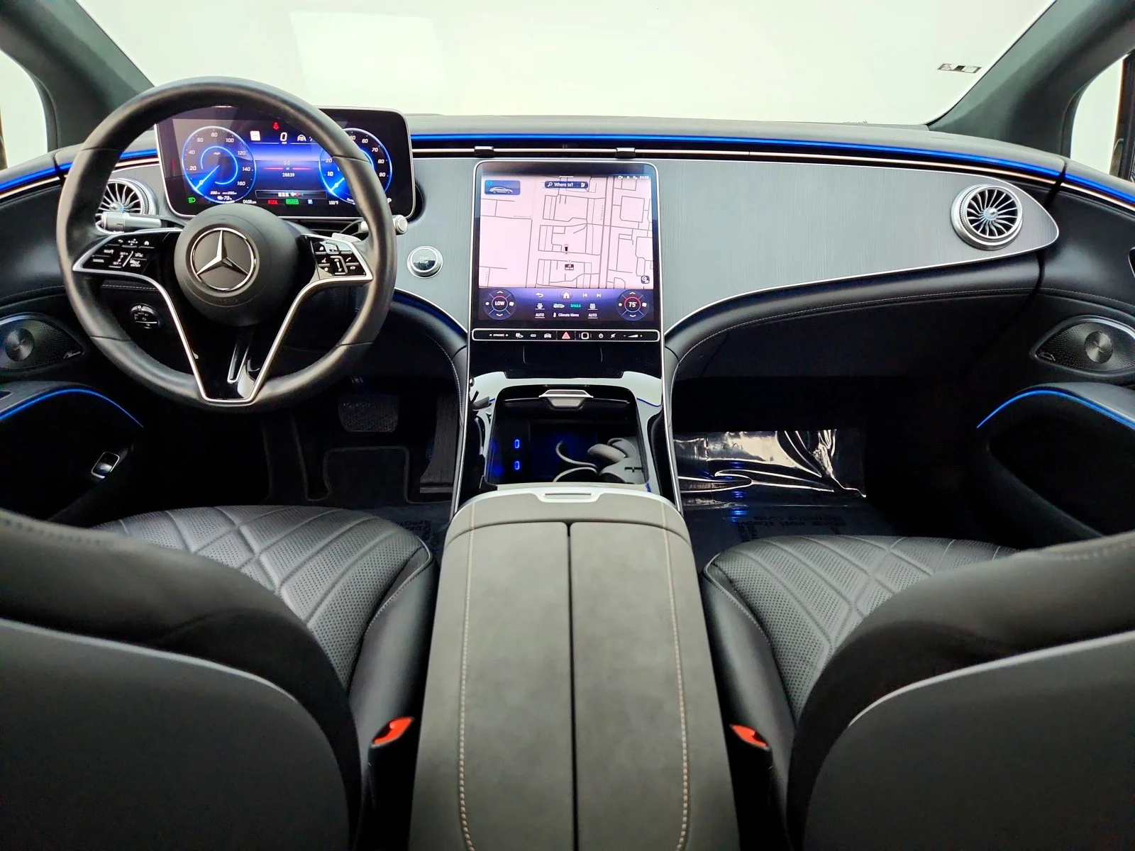 Certified Used 2023 Obsidian Black Metallic Mercedes-Benz EQS 450 image 24