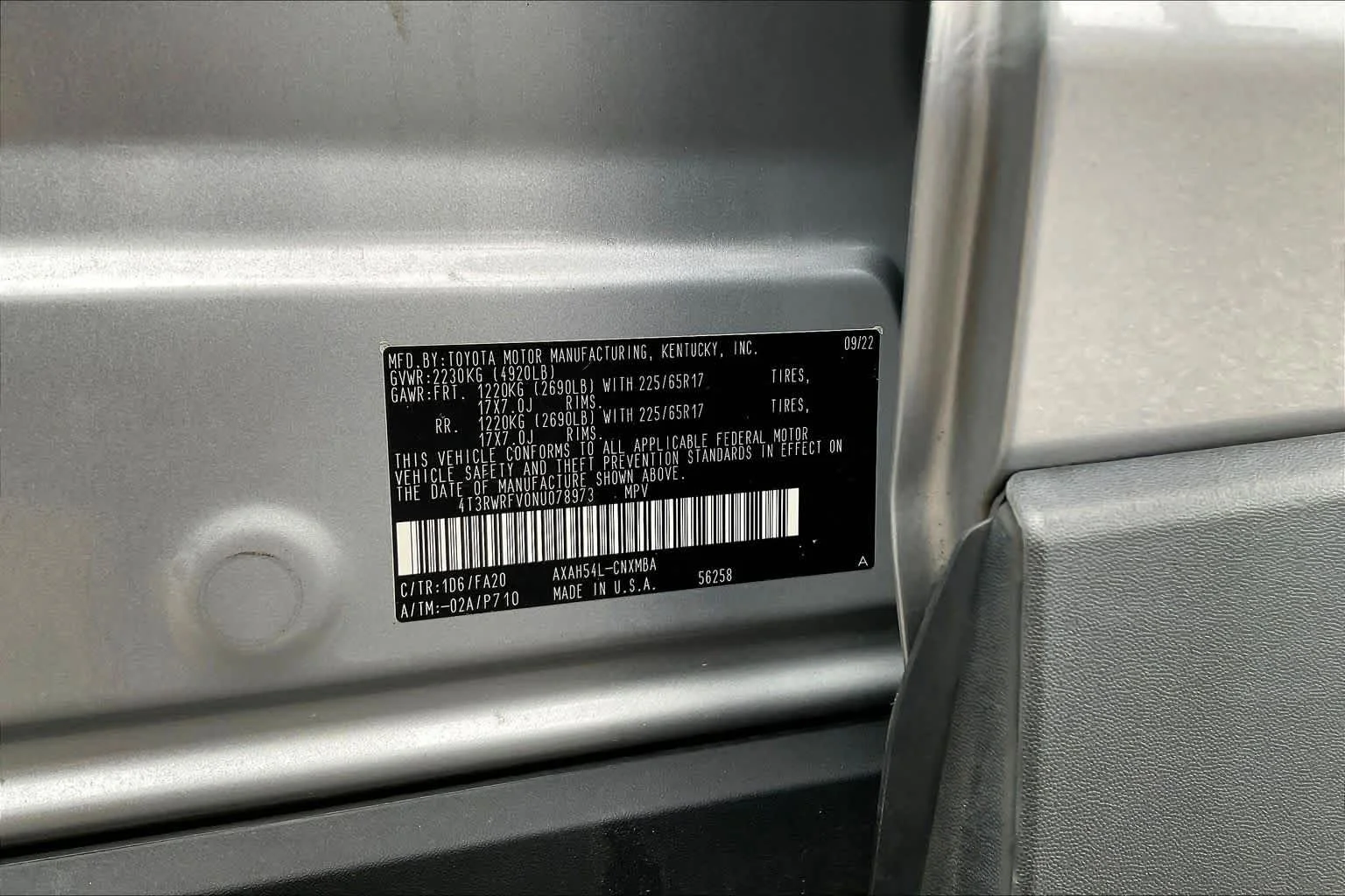 Used 2022 Silver Sky Metallic Toyota Hybrid XLE image 35
