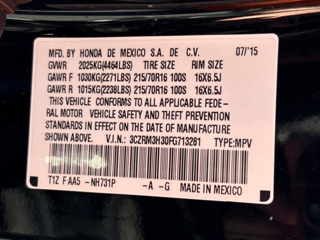 Used 2015 Crystal Black Pearl Honda LX image 19