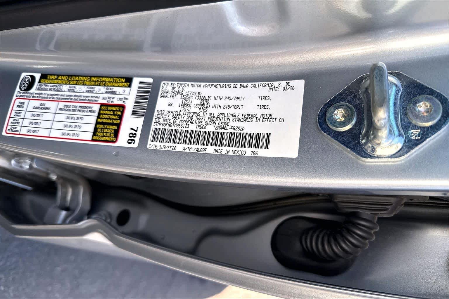 Certified Used 2026 Celestial Silver Metallic Toyota SR5 image 33
