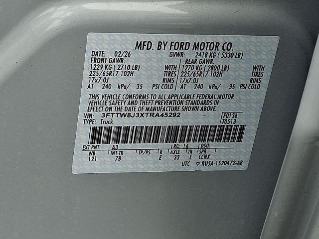 New 2026 Space White Metallic Ford XLT image 38