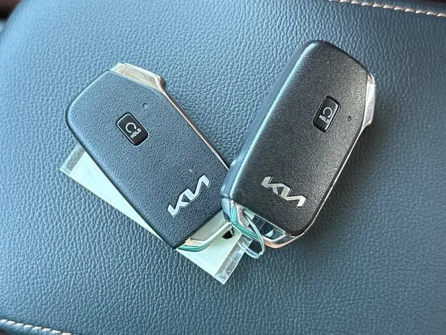 Used 2025 Surf Blue/Black Kia EX image 33