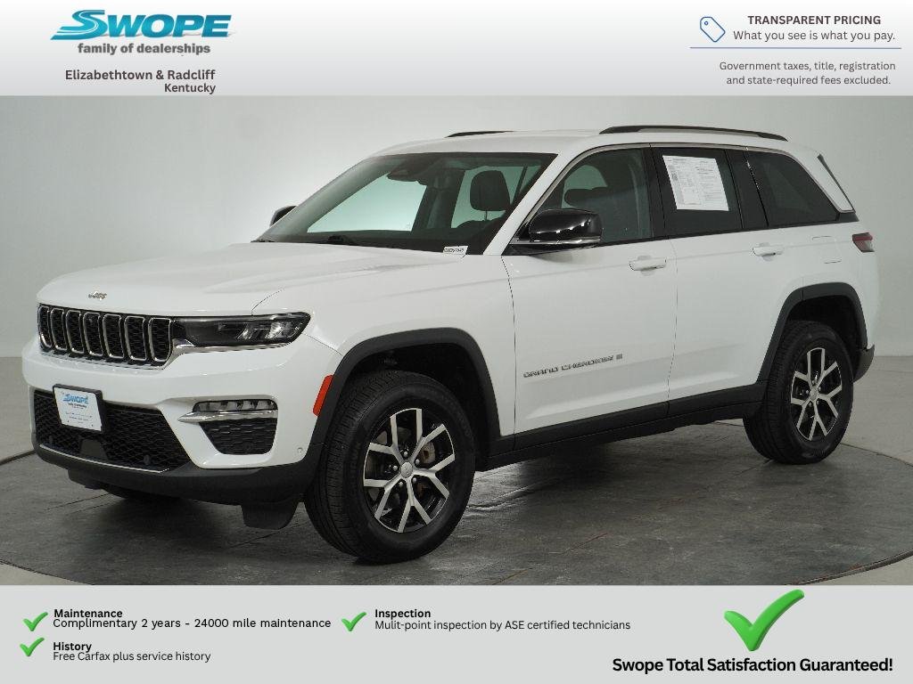 Used 2023 Bright White Clearcoat Jeep Limited image 7