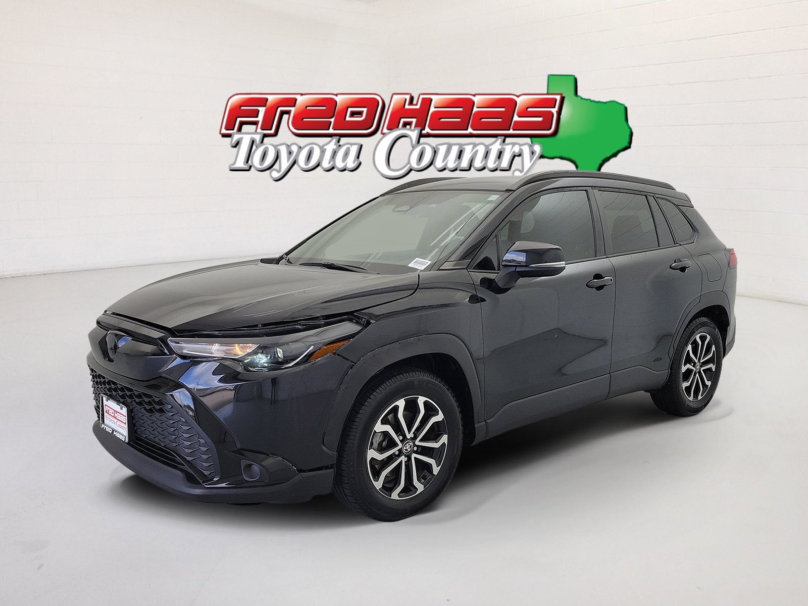 Used 2023 Jet Black Toyota Hybrid SE image 1