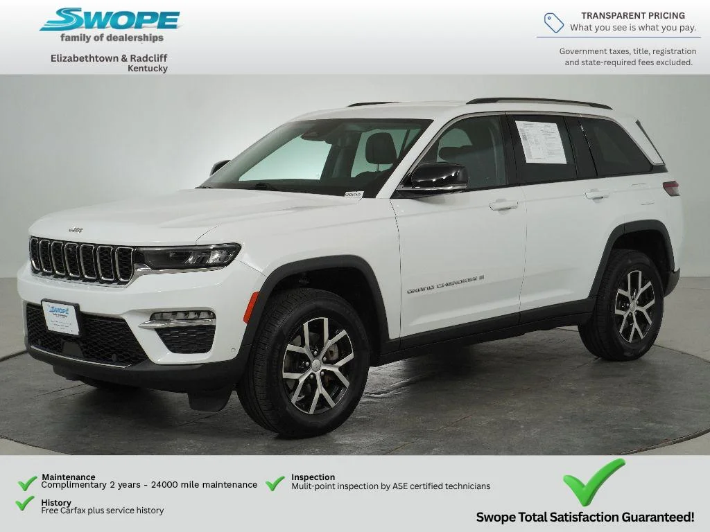 Certified Used 2023 Bright White Clearcoat Jeep Limited image 7