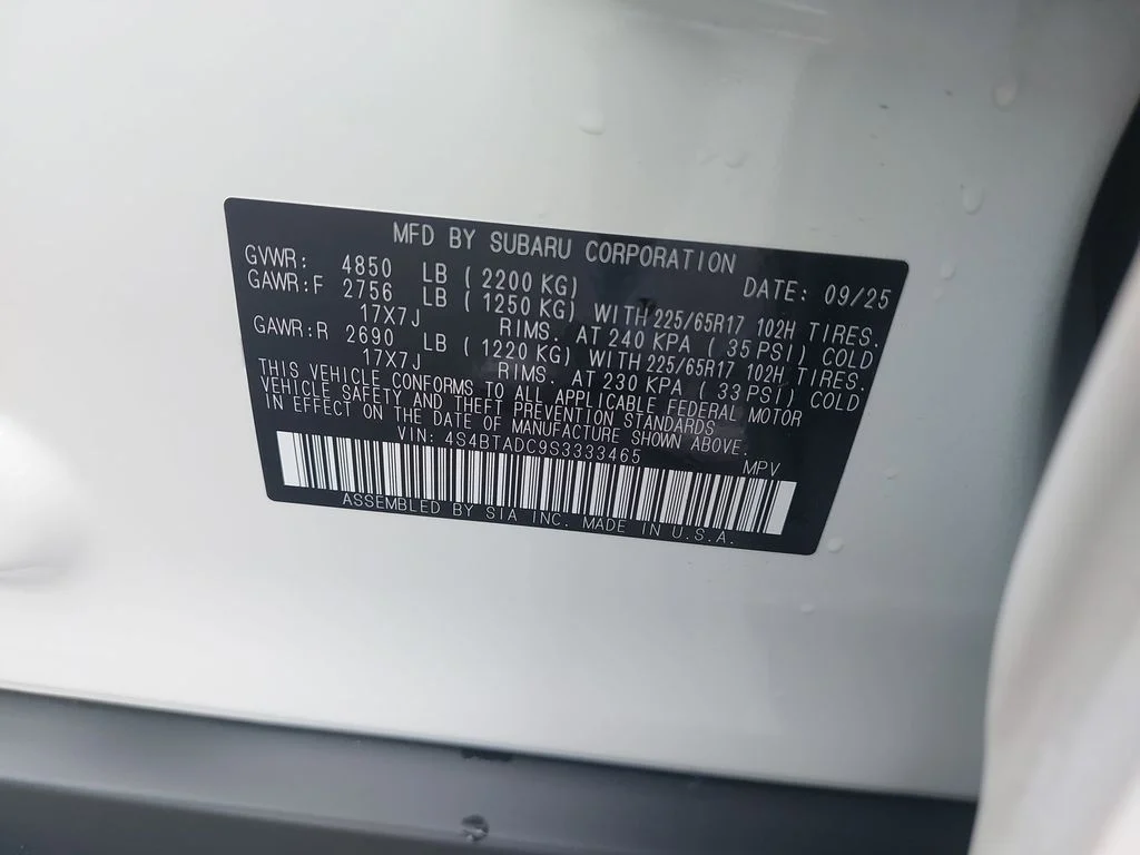 Used 2025 White Subaru Premium image 33