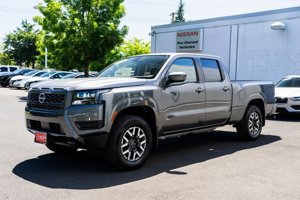 New 2026 Gun Metallic Nissan Crew Cab SV Long Bed image 3