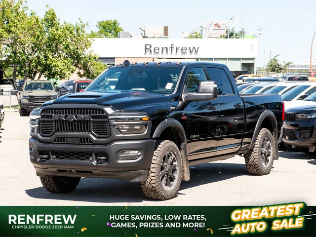 2026 RAM 2500 Rebel* Crew Cab 4x4, Cummins Diesel, 34 Inch A/T Tires, Sunroof