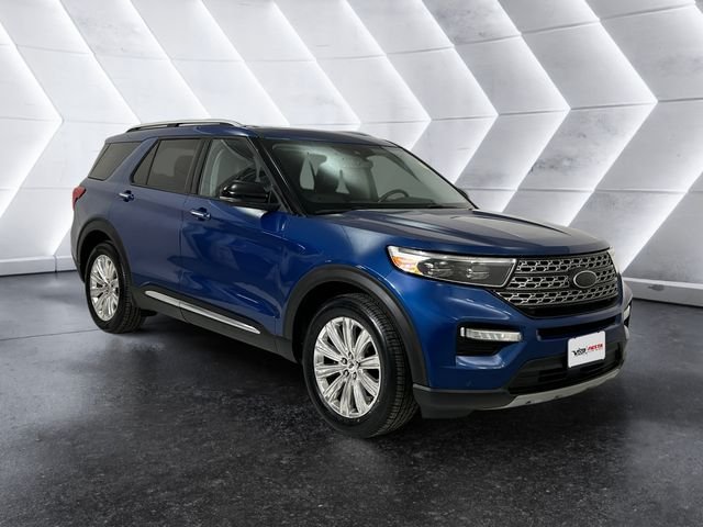Blue 2022 Ford Explorer Limited RWD SUV / Crossover Rear-Wheel Drive