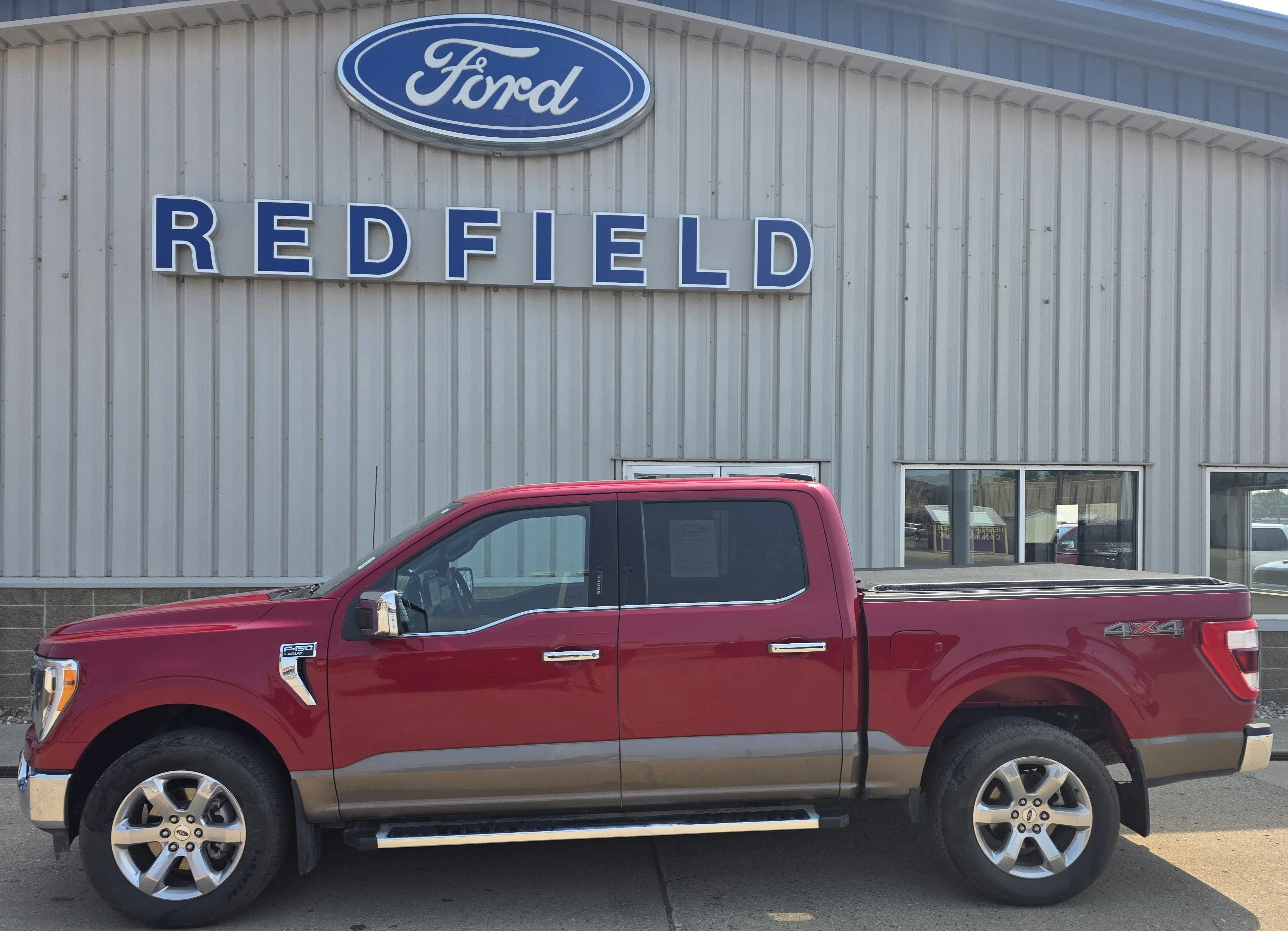 Used 2022 Red Ford LARIAT image 1