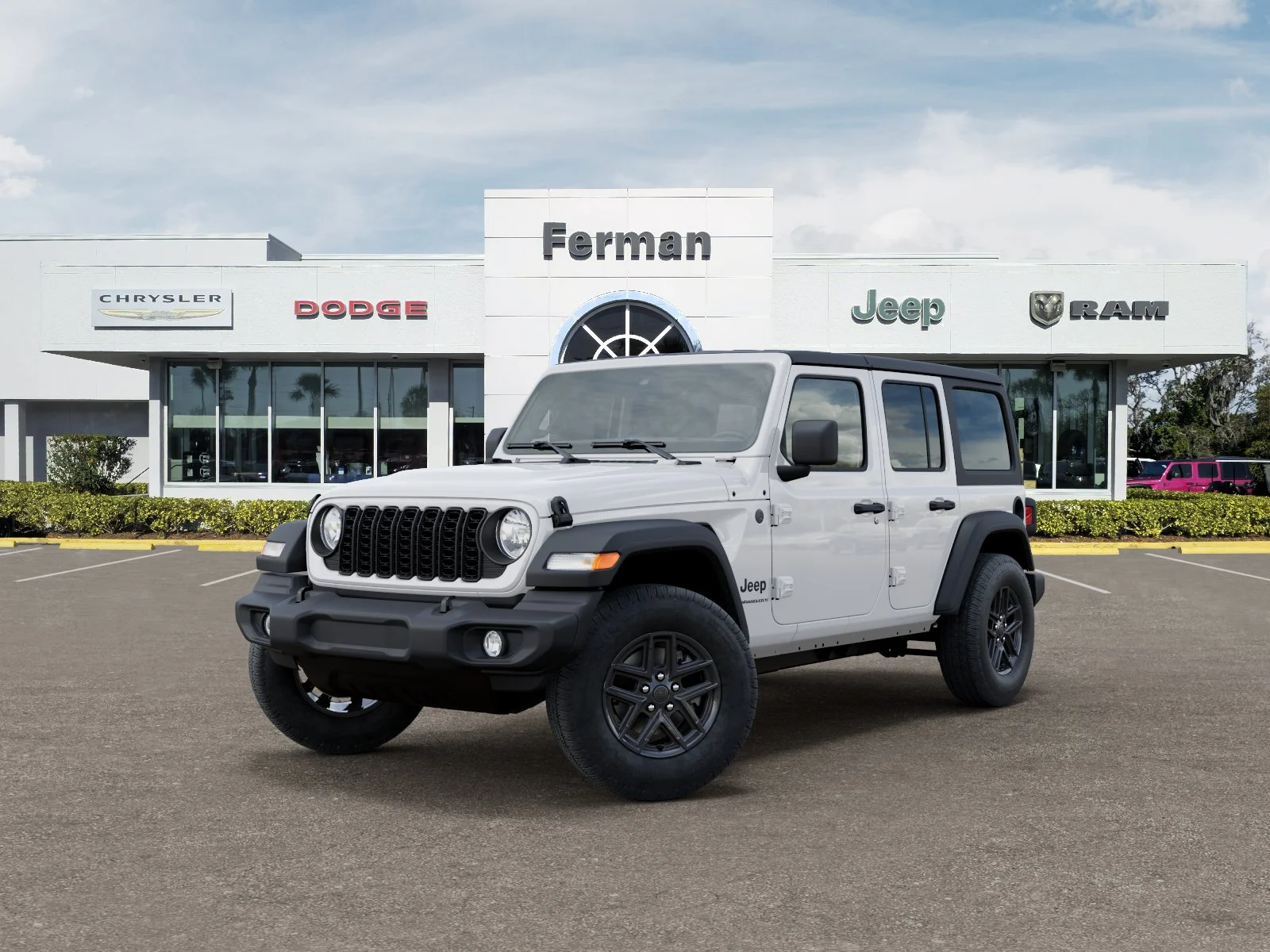 New 2026 Bright White Clear-Coat Exterior Paint Jeep Sport S image 36