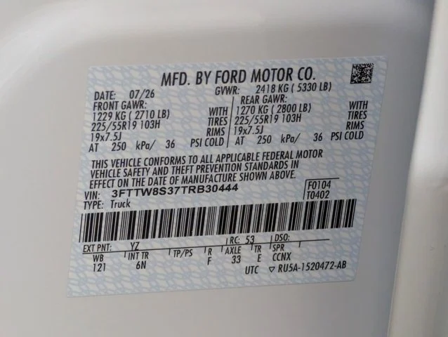 New 2026 Oxford White Ford Lariat® image 59