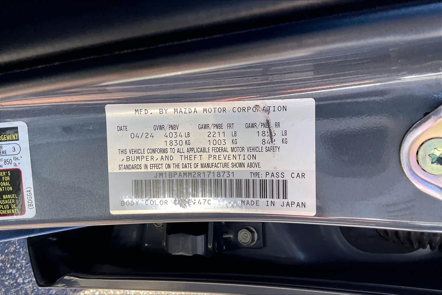 Used 2024 Polymetal Gray Metallic Mazda 2.5 S Premium image 32