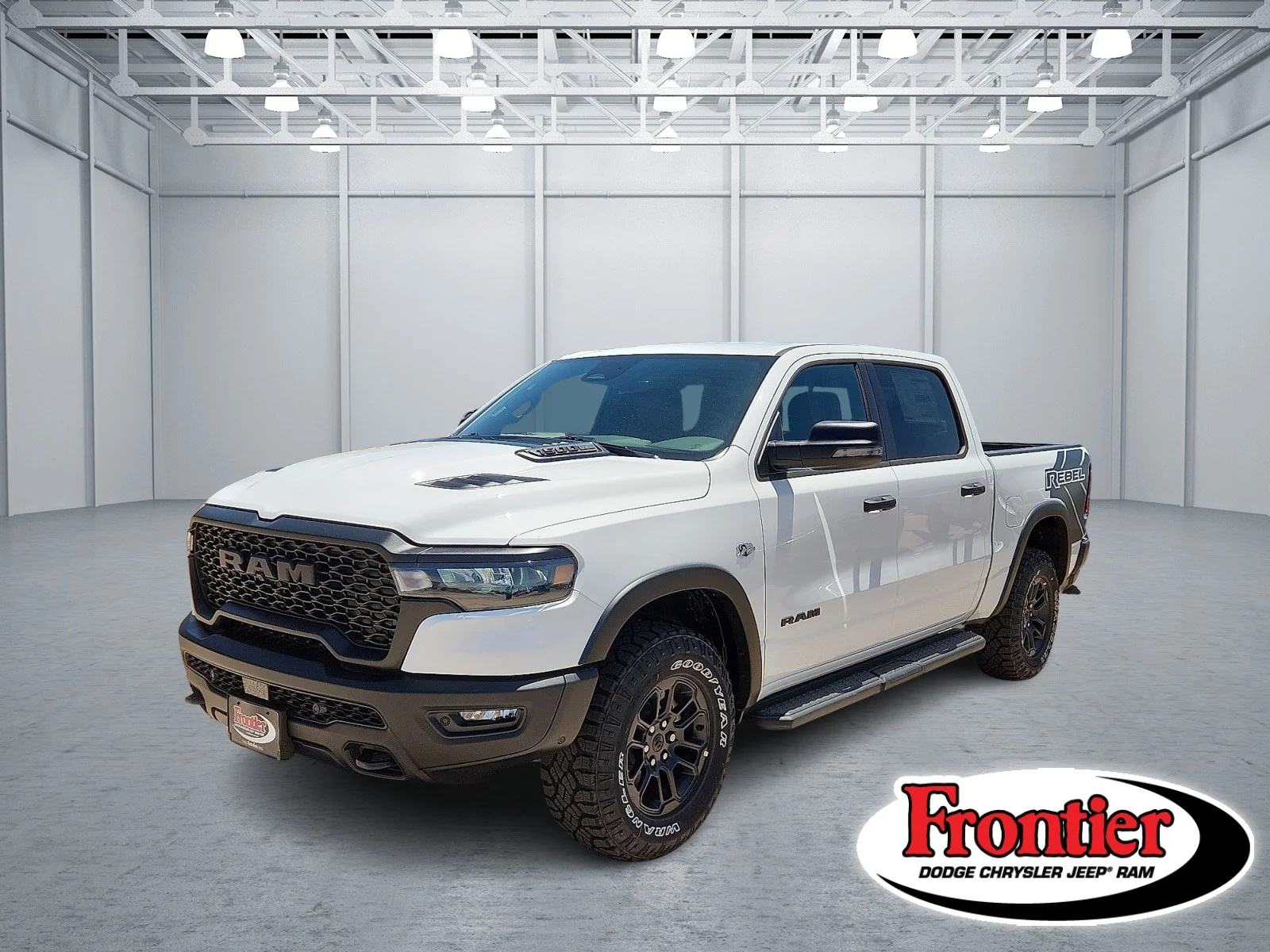 New 2026 Bright White Clear-Coat  Paint Ram REBEL CREW CAB 4X4 5
