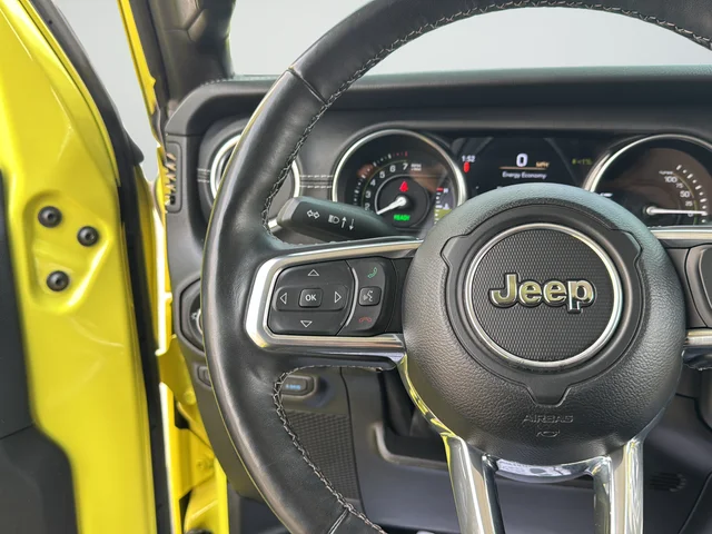 Used 2023 Yellow Jeep Sahara 4xe image 16