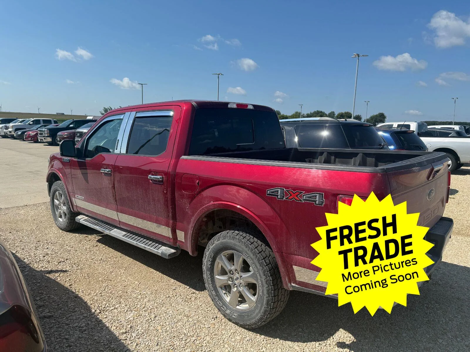 Used 2019 Ruby Red Metallic Tinted Clearcoat Ford LARIAT image 3