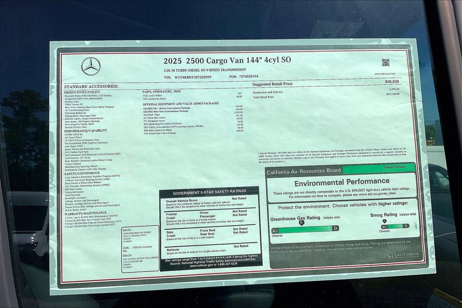 New 2025 Arctic White Mercedes-Benz Cargo 144 WB image 25