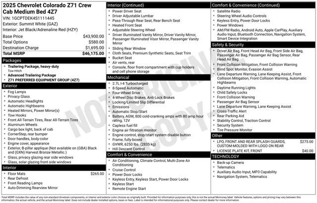 Used 2025 Summit White Chevrolet Z71 image 5