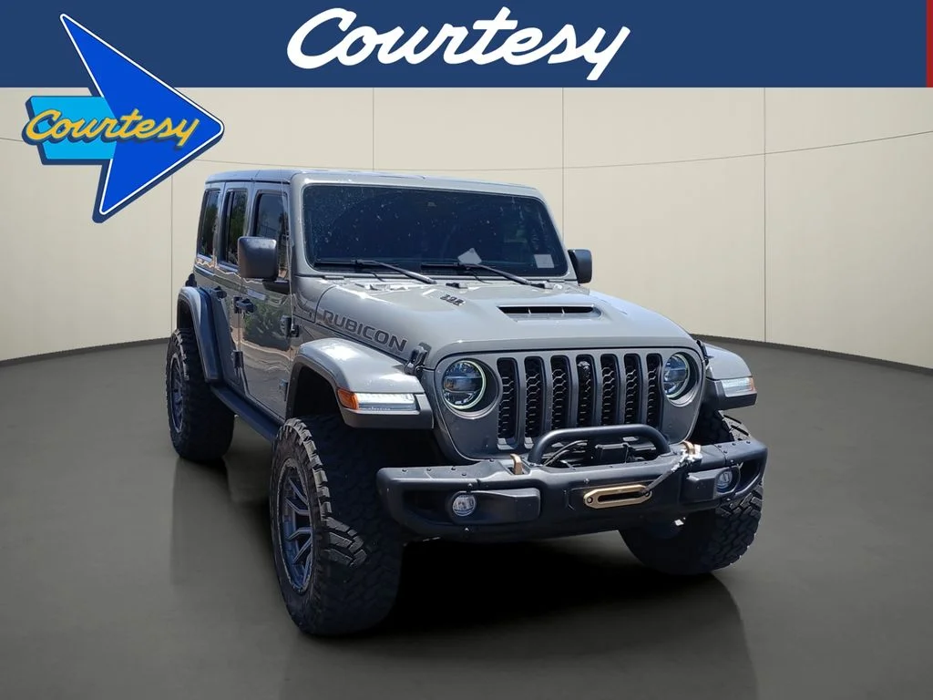 Used 2021 Gray Jeep Unlimited Rubicon 392 image 1