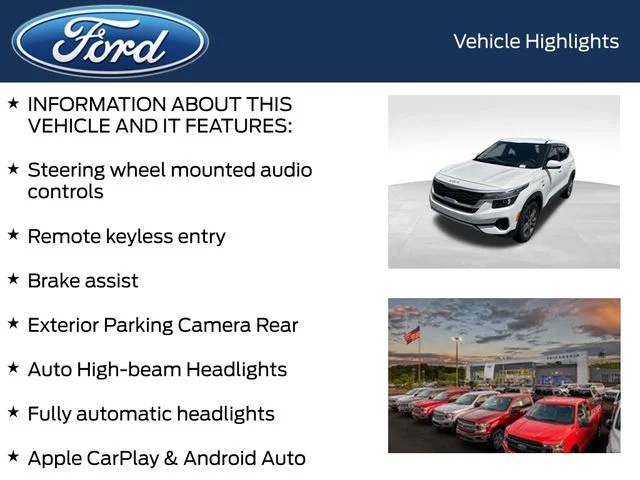 Used 2022 White Kia LX image 4