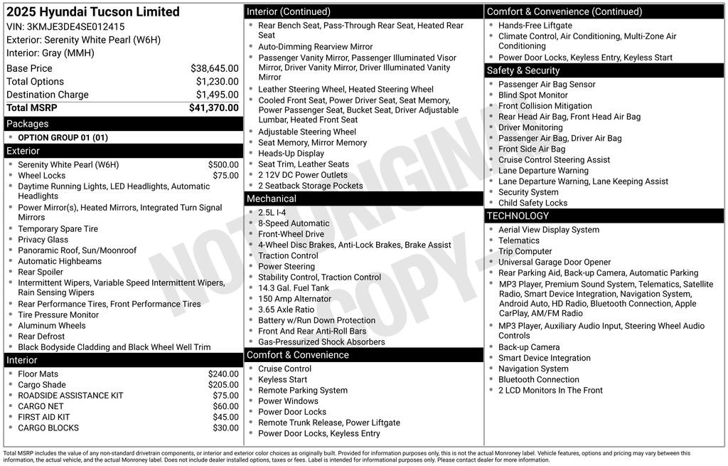 Used 2025 White Hyundai Limited image 24