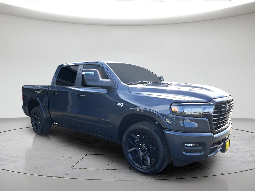 New 2026 Forged Blue Metallic Exterior Paint RAM Laramie image 1