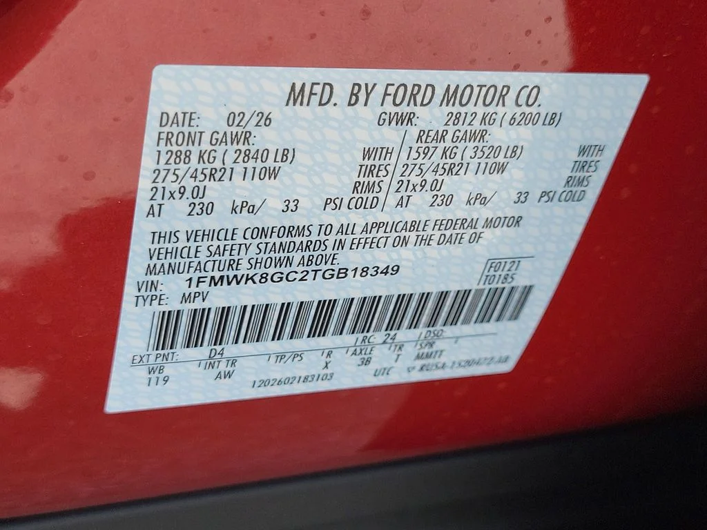 New 2026 Rapid Red Metallic Tinted Clearcoat Ford ST image 33