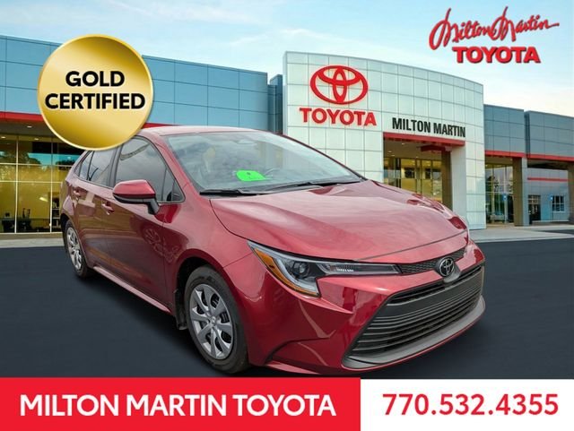 Certified Used 2025 Red Toyota LE image 1