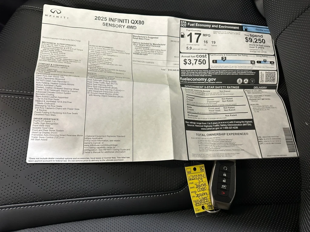 Certified Used 2025 Dynamic Metal INFINITI SENSORY image 4