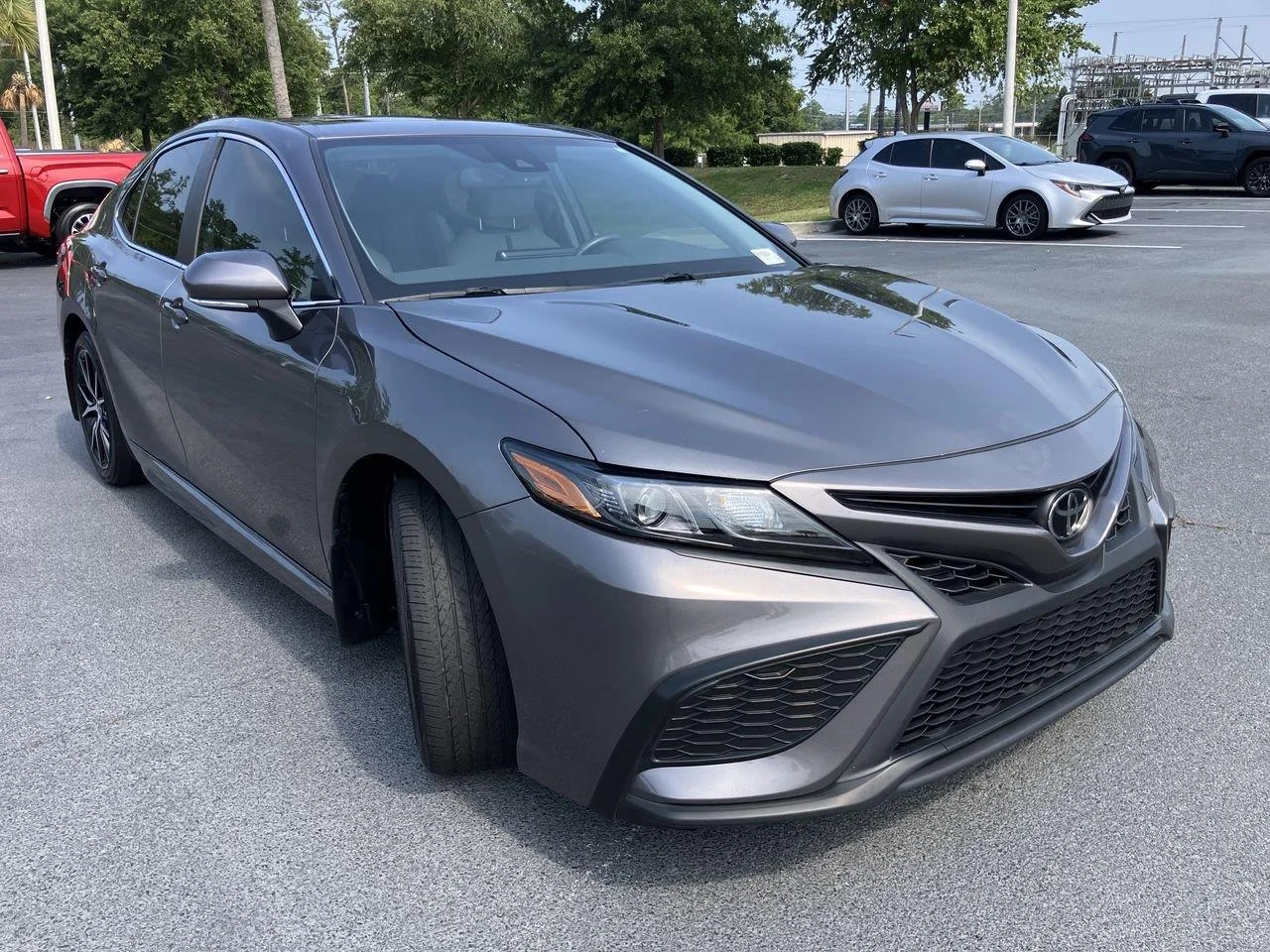 Certified Used 2024 Gray (Predawn Gray Mica) Toyota SE image 7