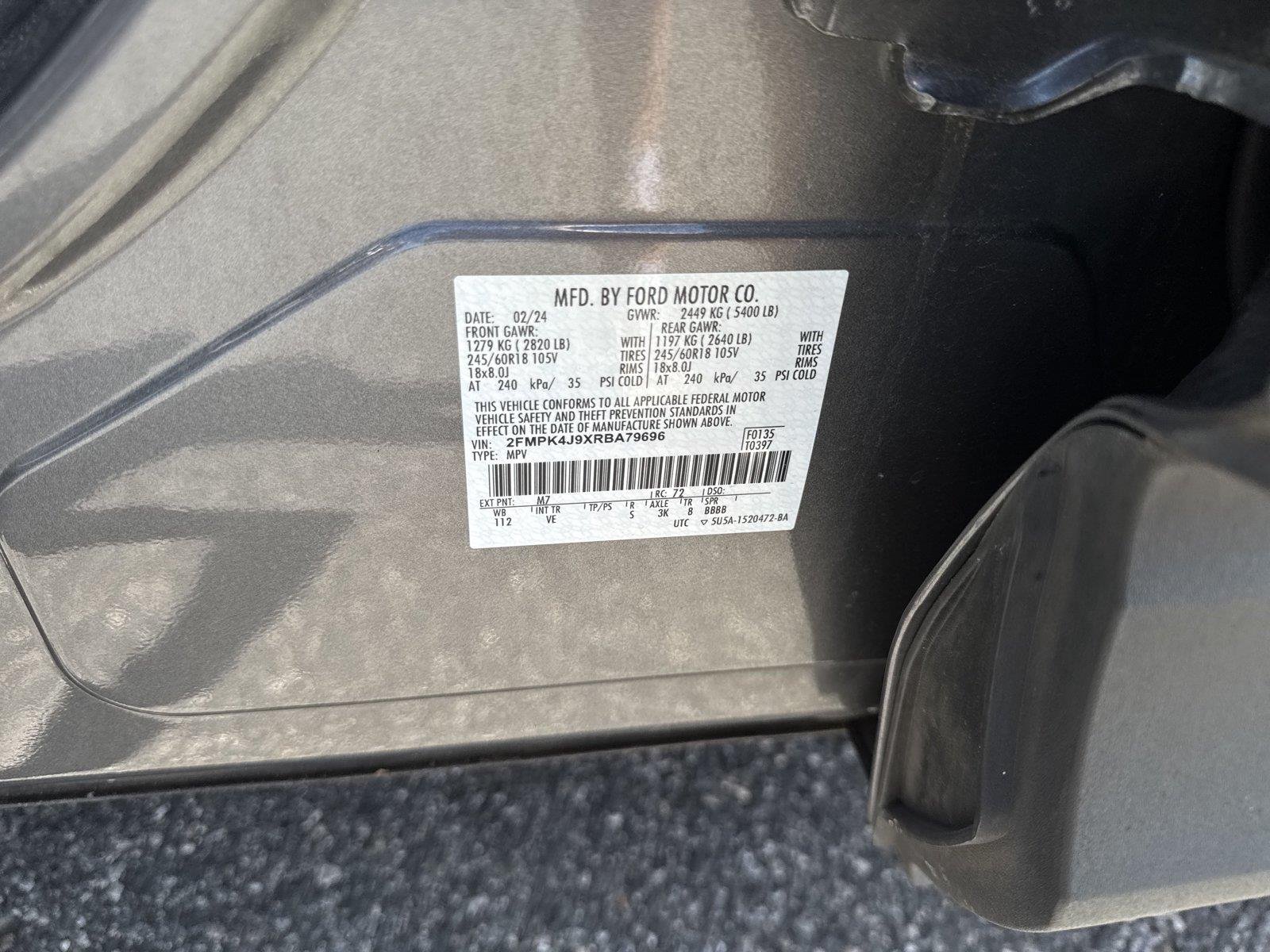 Used 2024 Carbonized Gray Ford SEL image 30