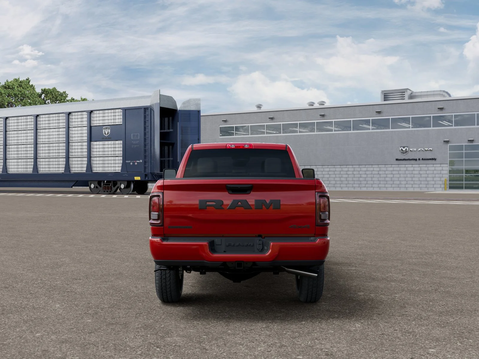 New 2026 Flame Red Clear-Coat Exterior Paint RAM BIG HORN image 7