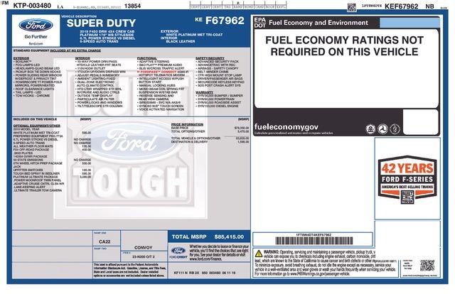 Used 2019 White Ford Platinum image 24