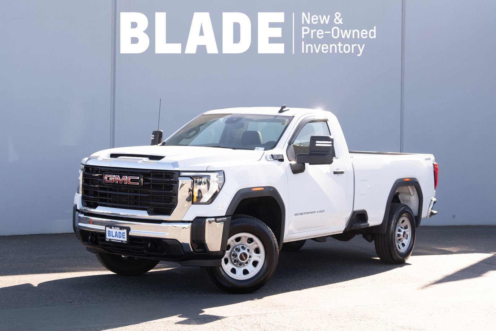 Summit White 2024 GMC Sierra 3500HD Pro Regular Cab LB 4WD Pickup Truck Four-Wheel Drive