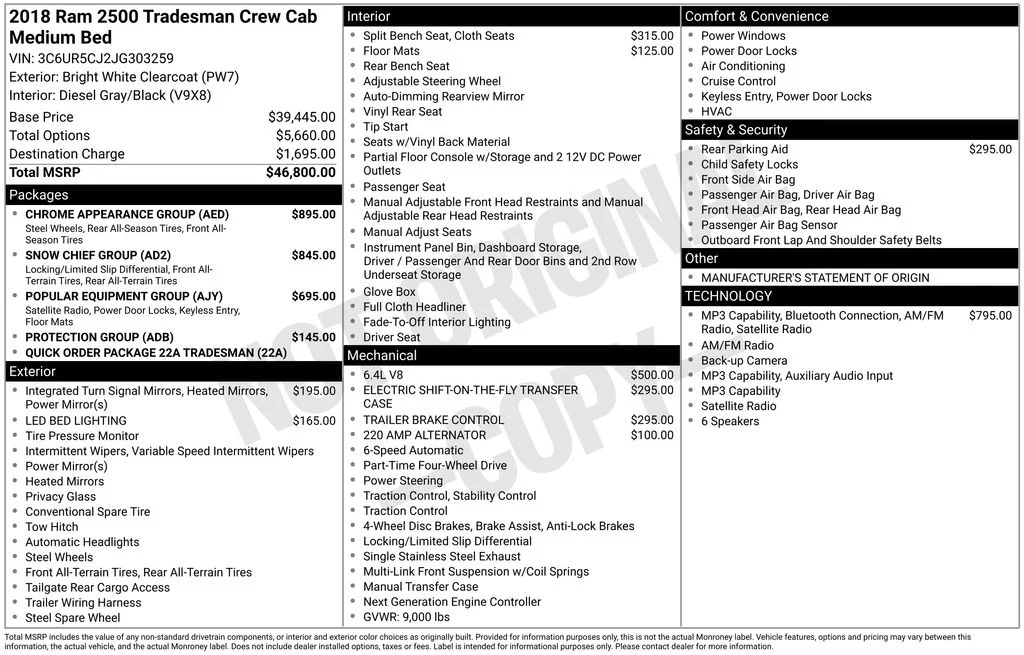 Used 2018 White Ram Tradesman image 6