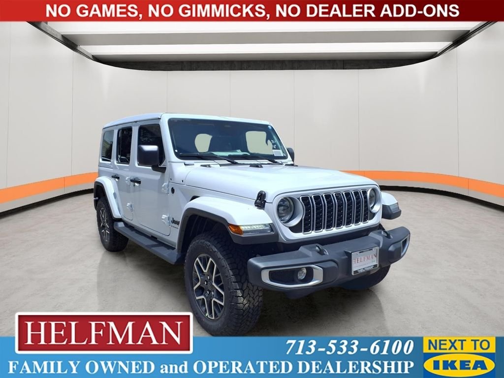 New 2026 Bright White Clear-Coat Exterior Paint Jeep Sahara image 1