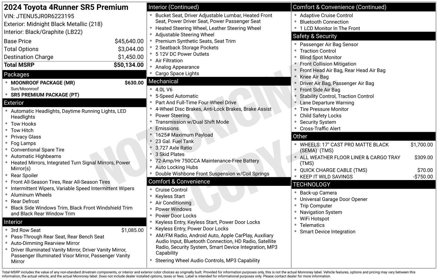 2024 Toyota 4Runner SR5 Premium 4WD V6's photo