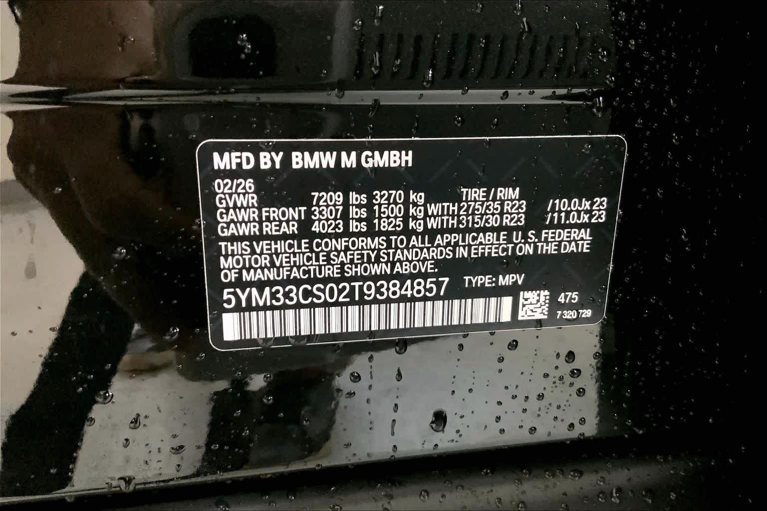 New 2026 Black Sapphire Metallic BMW Label image 21