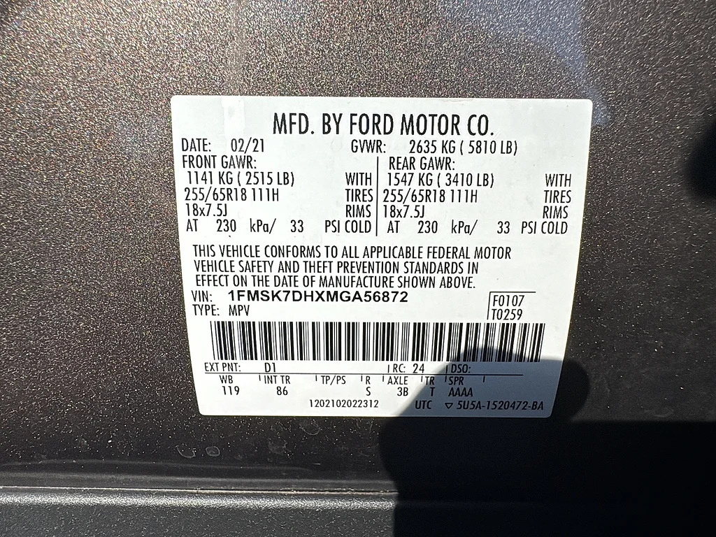 Used 2021 Stone Gray Ford  image 29