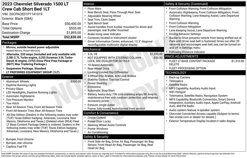 Used 2023 Black Chevrolet LT image 42