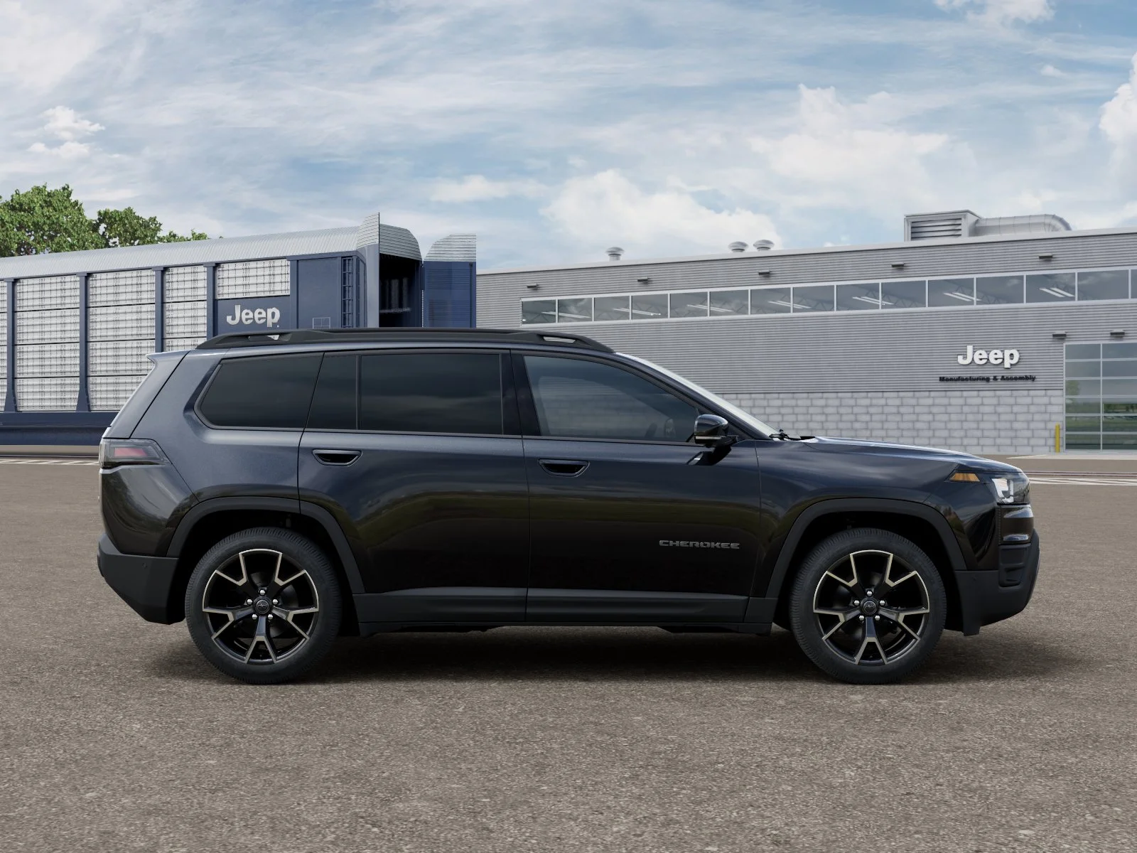 New 2026 Diamond Black Crystal Pearl-Coat Exterior Paint Jeep Overland 4x4 image 47