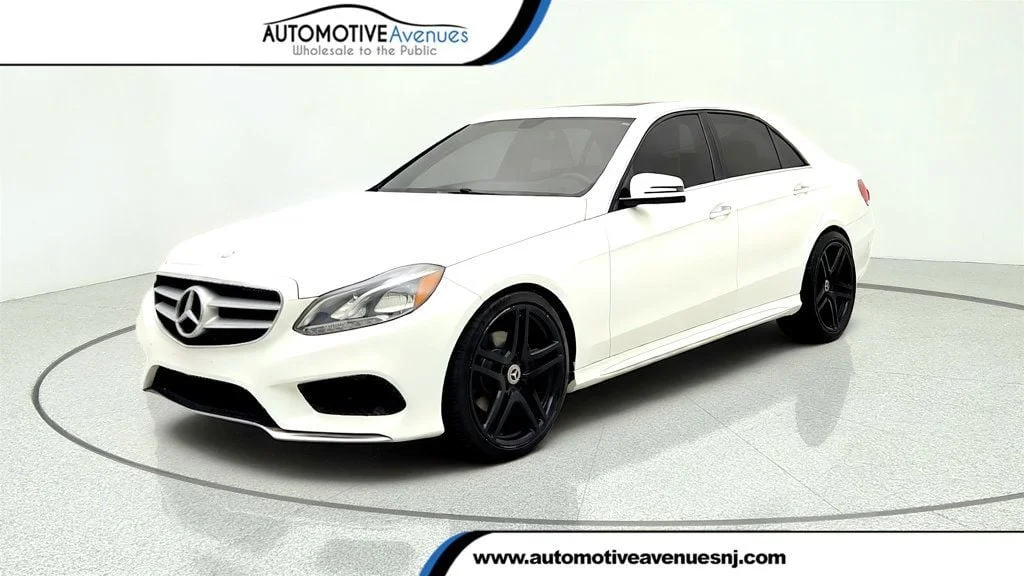 Used 2016 Polar White Mercedes-Benz 4dr Sedan E 350 Sport RWD w/ Premium Package & KEYLESS GO image 1
