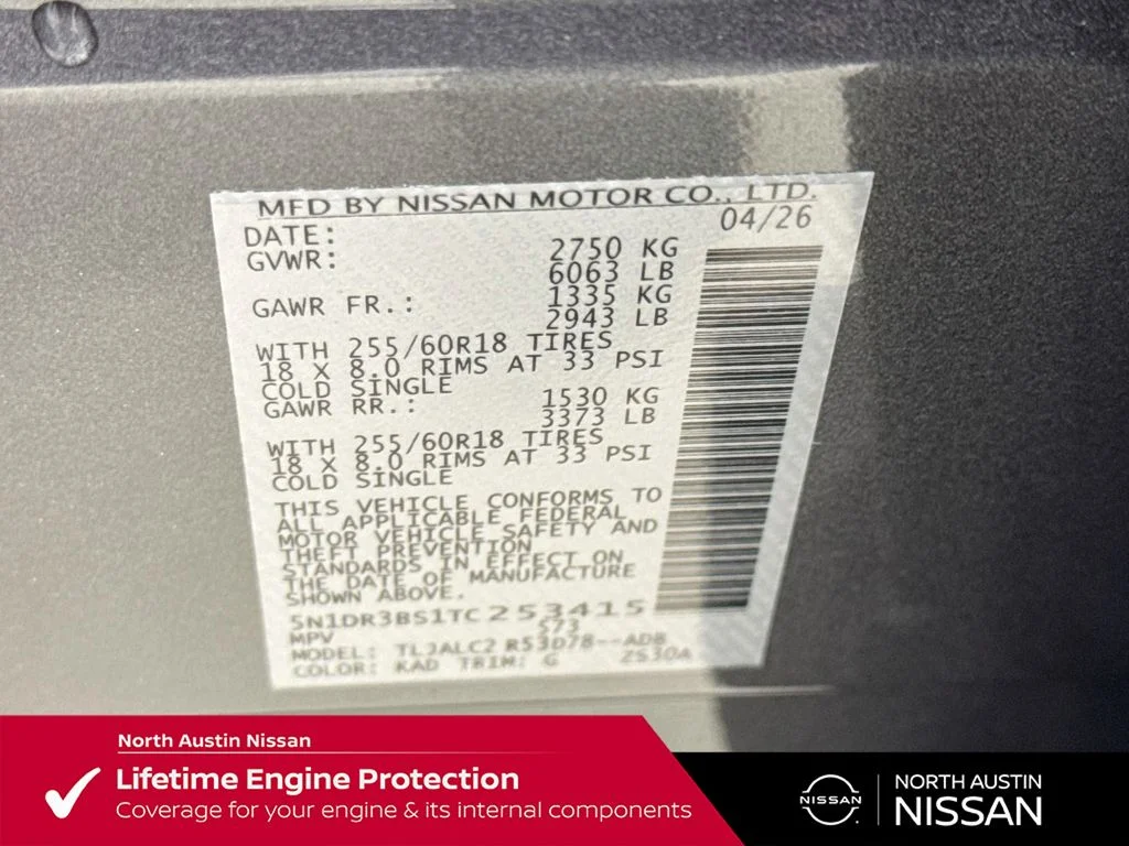 New 2026 Gray Nissan SV image 42