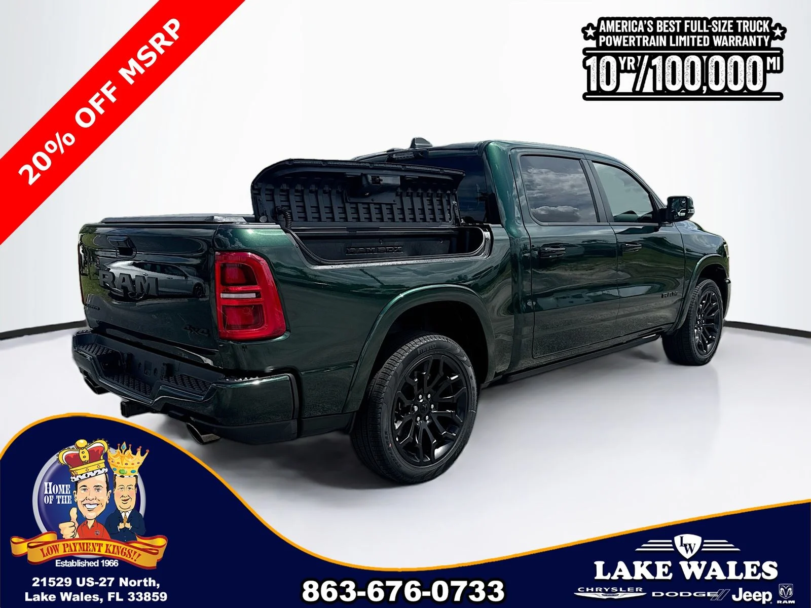 New 2026 Serrano-Green Metallic Exterior Paint RAM Limited image 6