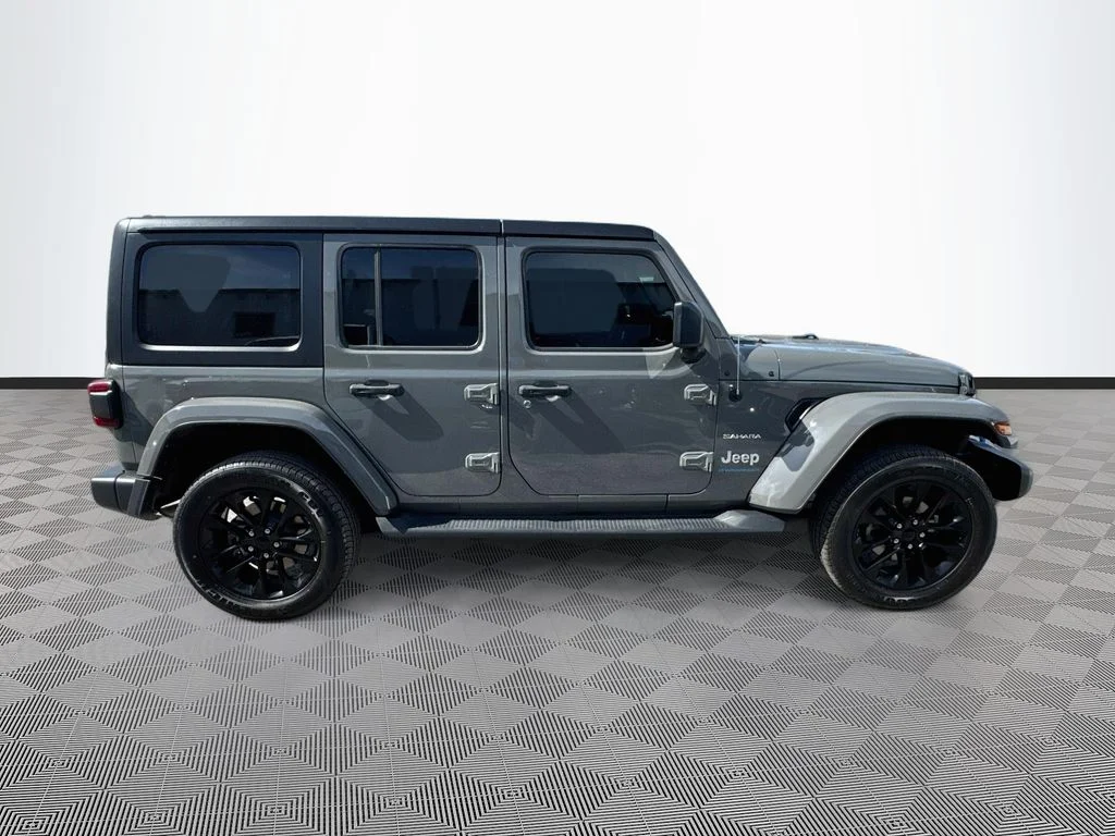 Used 2023 Gray Jeep Sahara 4xe image 5