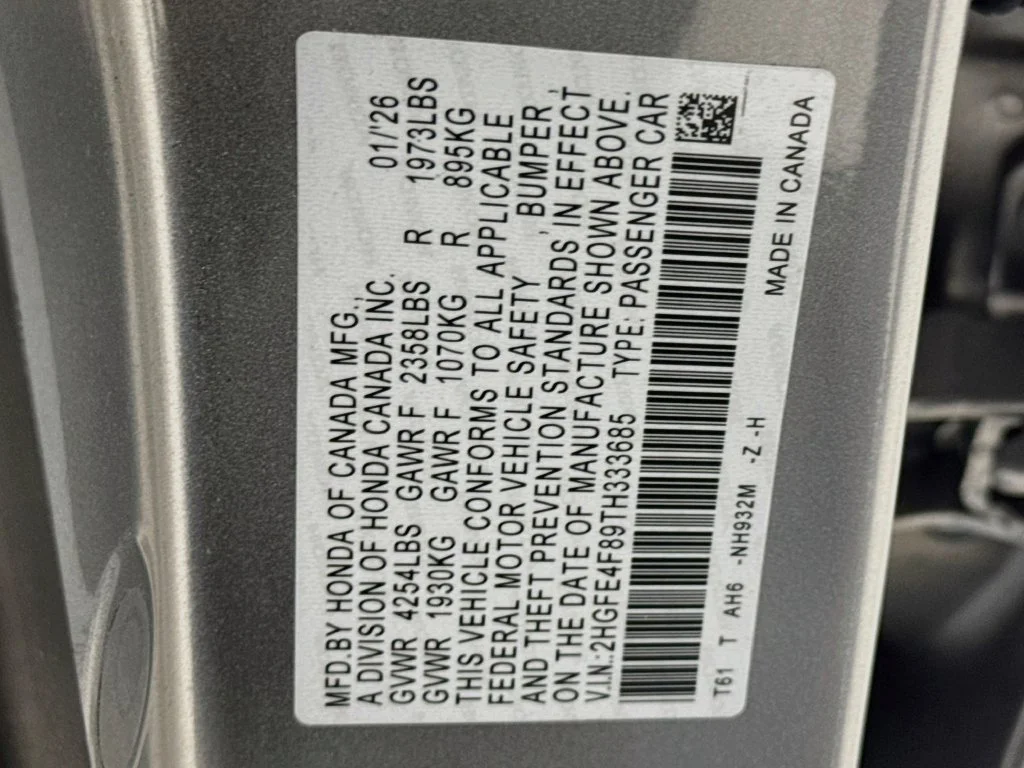 Certified Used 2026 Solar Silver Metallic Honda Sport image 42
