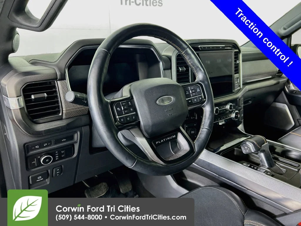 Used 2023 Rapid Red Metallic Tinted Clearcoat Ford Platinum image 3