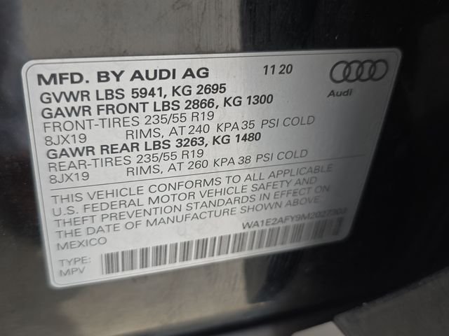 Used 2021 Black Audi 55 Premium image 39
